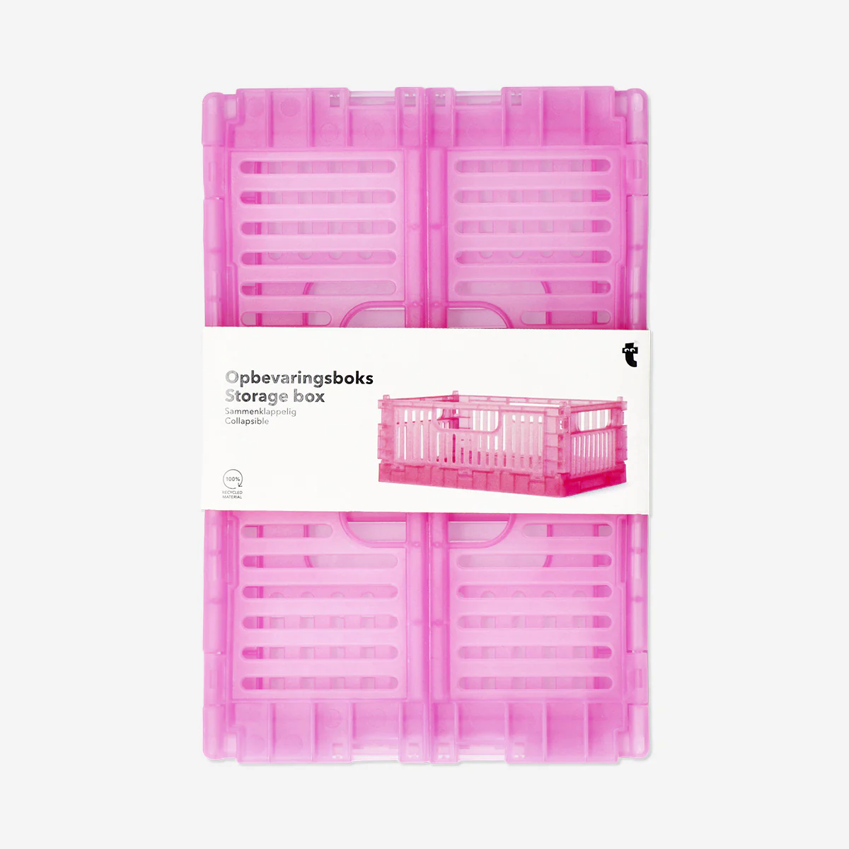 Şeffaf Pembe Katlanabilir Kasa - Image 3