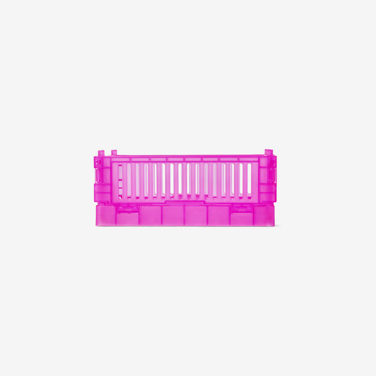 Şeffaf Pembe Plastik Katlanabilir Kutu - Image 3