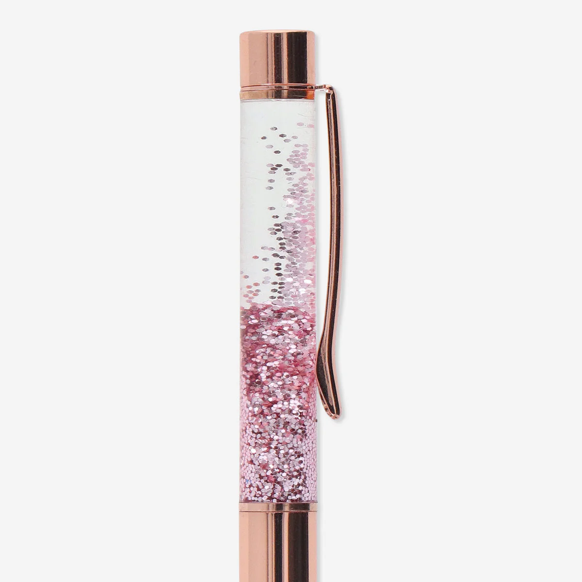 Simli Rose Gold Tükenmez Kalem - Image 3