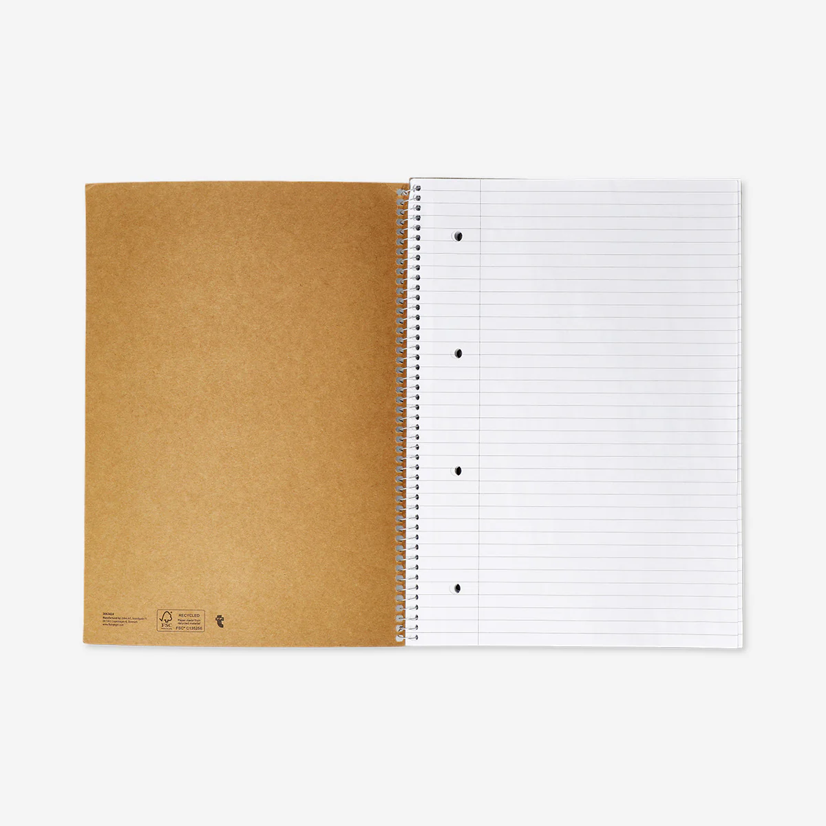 Spiralli Çizgili A4 Defter - Image 2