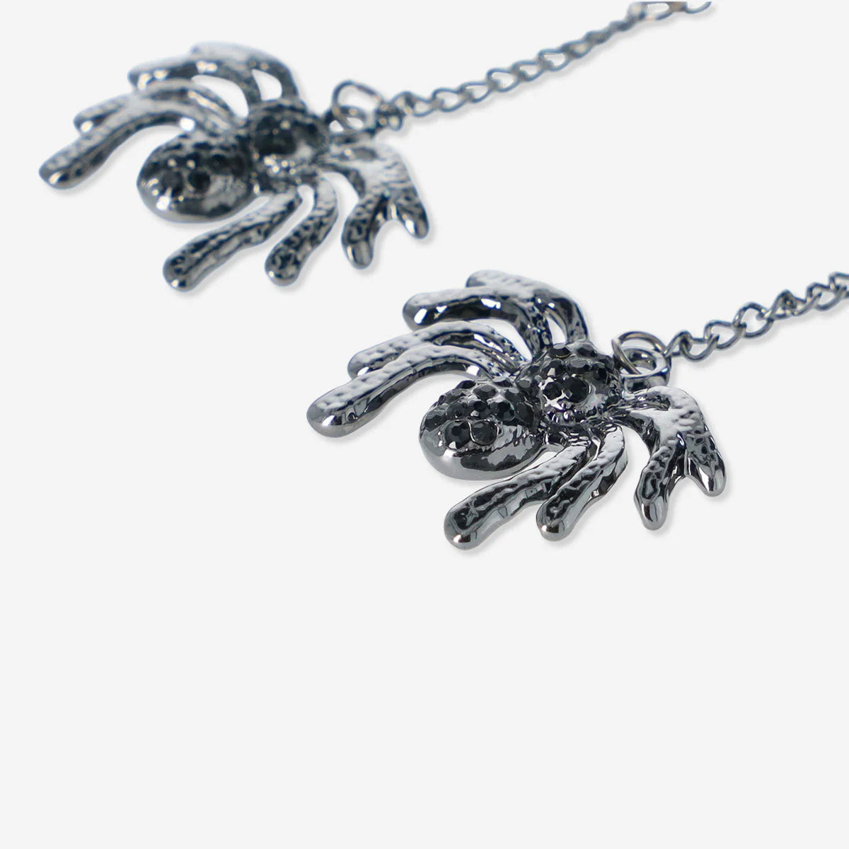 Taşlı Sallantılı Örümcek Küpe - Image 3