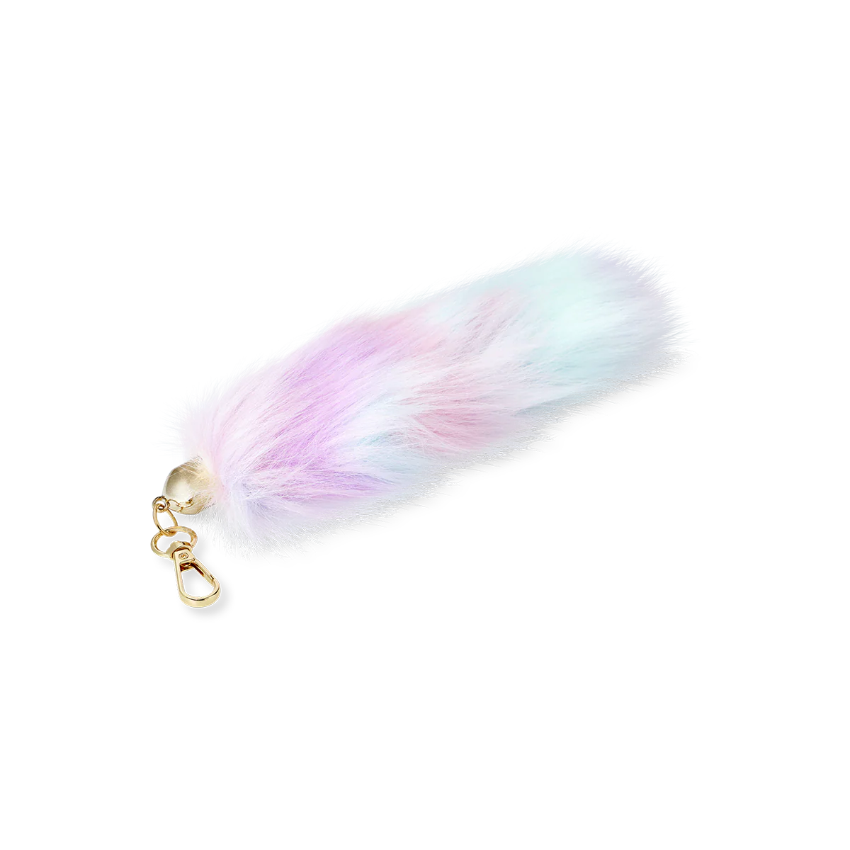 Tilki Kuyruğu Şeklinde Peluş Anahtarlık - Image 2