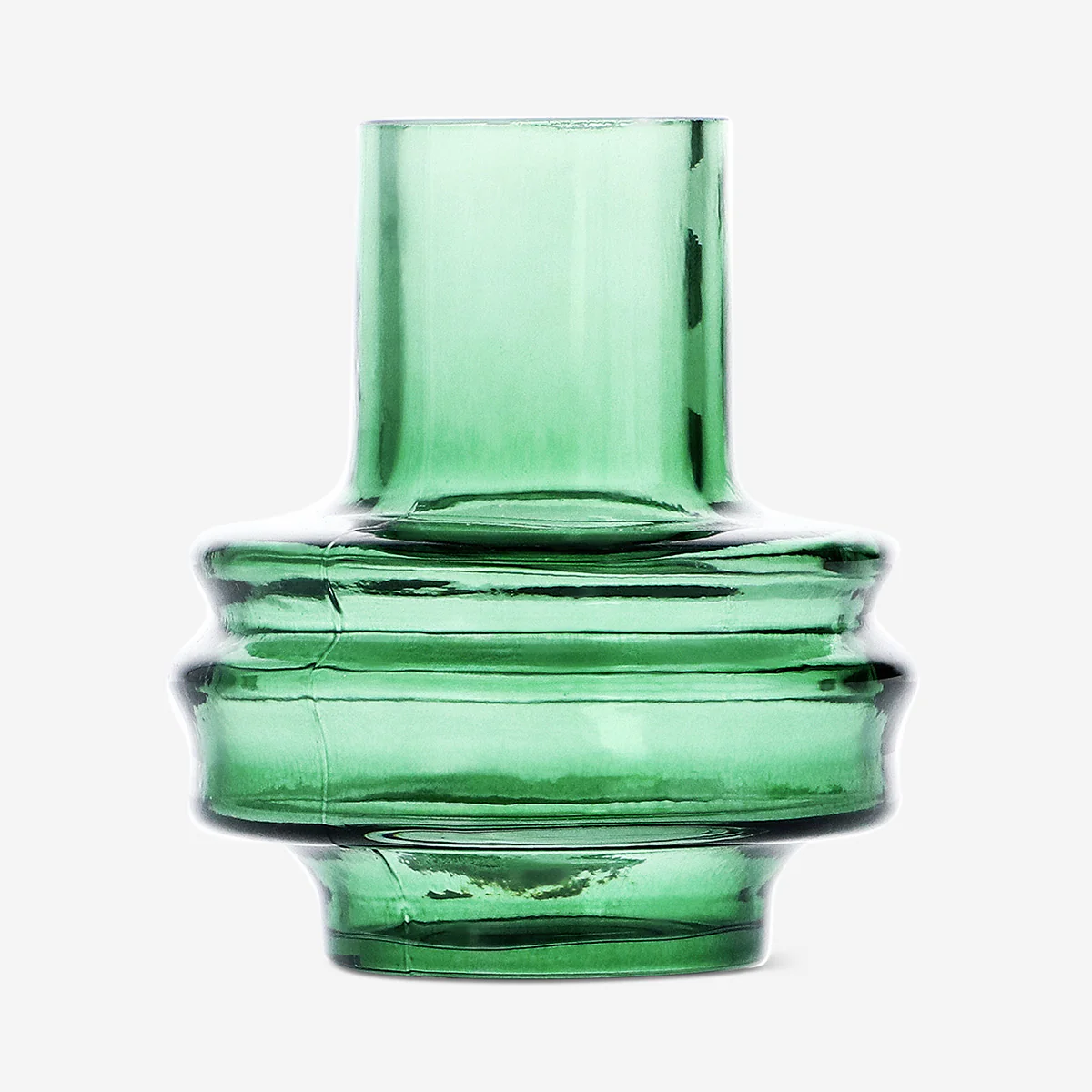 Yeşil Cam Vazo 12,5 cm