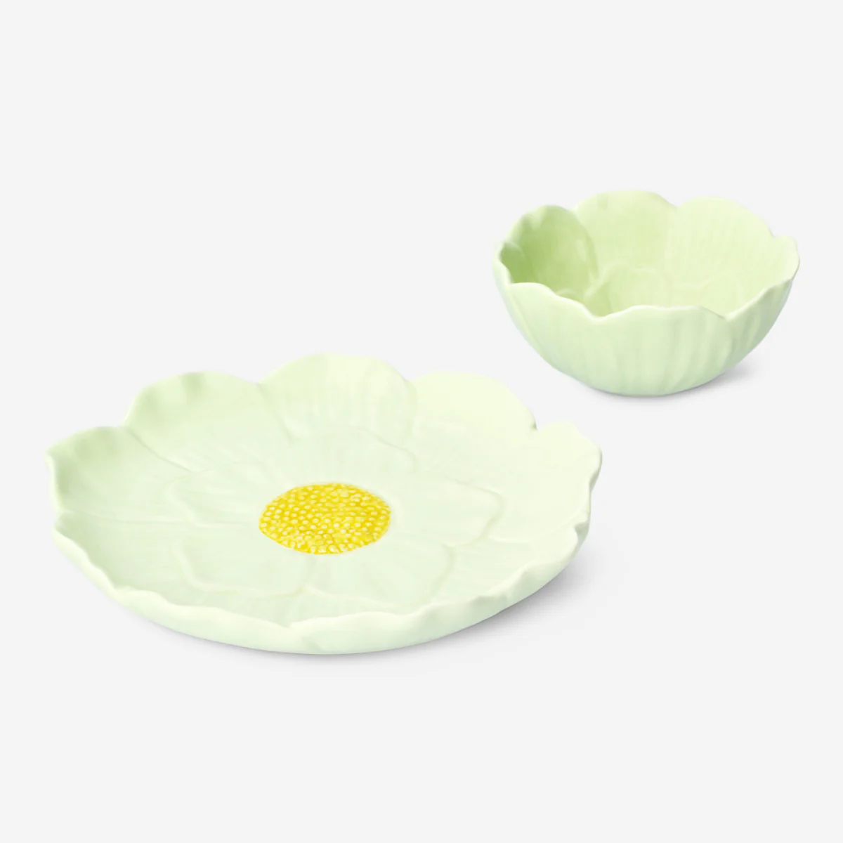 Yeşil Çiçek Şekilli Tabak 11,5 cm - Image 3