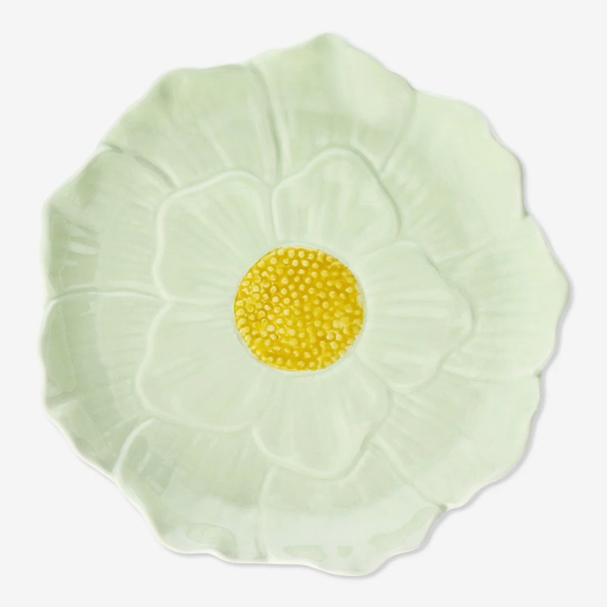 Yeşil Çiçek Şekilli Tabak 19 cm - Image 2