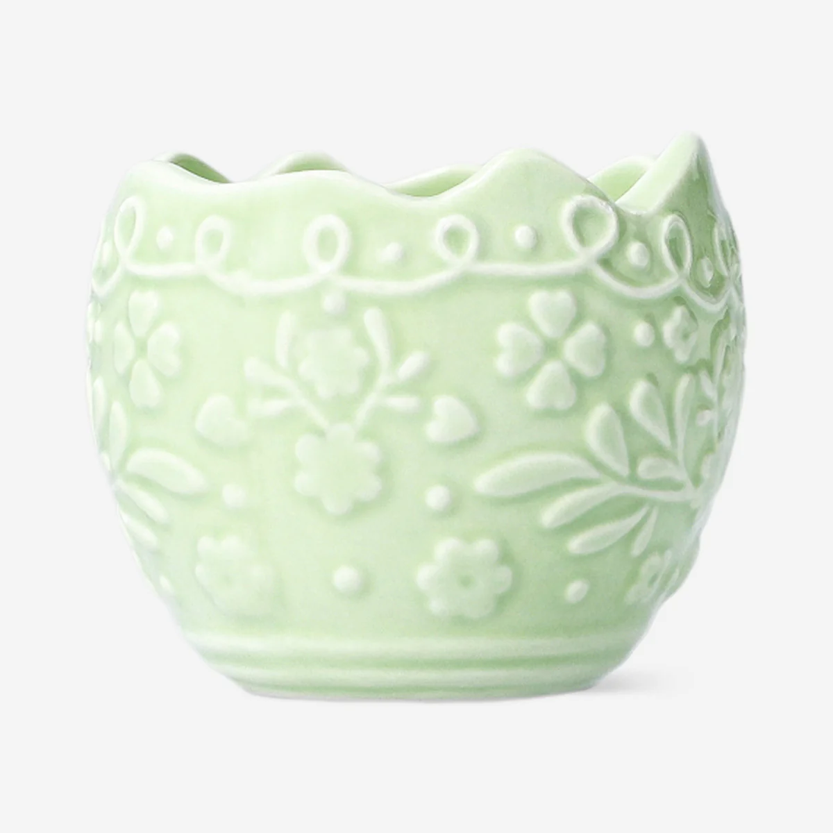 Yumurta Şeklinde Yeşil Tealight Mumluk - Image 5