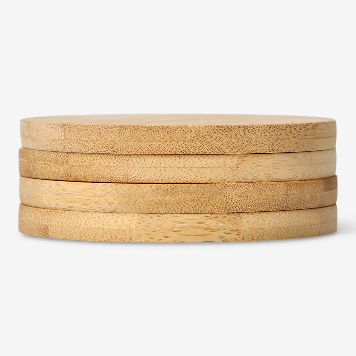 Yuvarlak Bambu Bardak Altlığı - Image 3